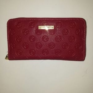 Red Adrienne Vittadini Logo Wallet NWOT